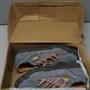 TMA EYES Five Finger Sole Side Lace-Up Leather Woemn Casual Shoes (7.5, Black)