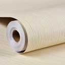 Haimin Grasscloth Wallpaper Textured 24in X 393in Fabric Contact Paper Textured Linen Wall Paper Peel and Stick Self-Adhesive Thick Vinyl Embossed Wallpaper (Yellow)