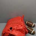 6FT Giant Inflatable Football Target Toss Game - Fun Indoor & Outdoor Yard Games for Kids & Adults, Football Party Throwing Games, Carnival Games, Camping & Tailgate Lawn Activities (Red)