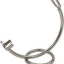 Curved Chrome Razor Stand for Straight, Shavette & Cartridge Razors - Fits 100 mm+ Handle Lengths