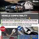 MECMO 4 Way Trailer Wiring Harness 56083 for 2020-2024 Toyota Highlander, for Lexus RX350 & RX450h (2010-2023), Lexus RX350L (2018-2022), 4 Pin Flat Tow Hitch Wire (Factory Tow Package Requires)