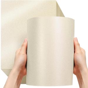 250 Sheets 8.5 x 11 Inch Metallic Paper Shimmer Card Stock 80lb 210 Gsm Double Sided Card Stock Printer Paper for Weddings Birthdays Craft Use Invitations Certificates DIY Cards (Cream)