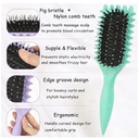 Pack Of 2 Curl Defining Brush, Curly Hair Brush Styling for Detangling, Shaping and Defining Curls Gifts for Women Men Less Pulling