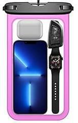 Temdan 2 Pcs Floating Waterproof Phone Pouch,[Up to 10" Large] Universal IPX8 Waterproof Cell Phone Dry Bag with Lanyard for iPhone 16 Pro Max/16E/15/14/13/12/11,Galaxy S25 Ultra/S24/S23 for Vacation