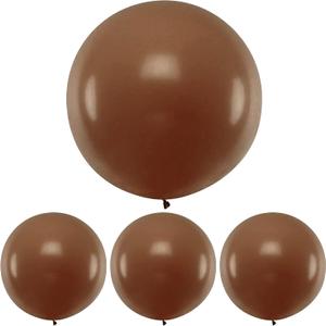 36 Inch Brown Balloons Giant Mocha Coffee Balloons Boho Party Decorations Gender Neutral Woodland Baby Shower Decorations 4 Count