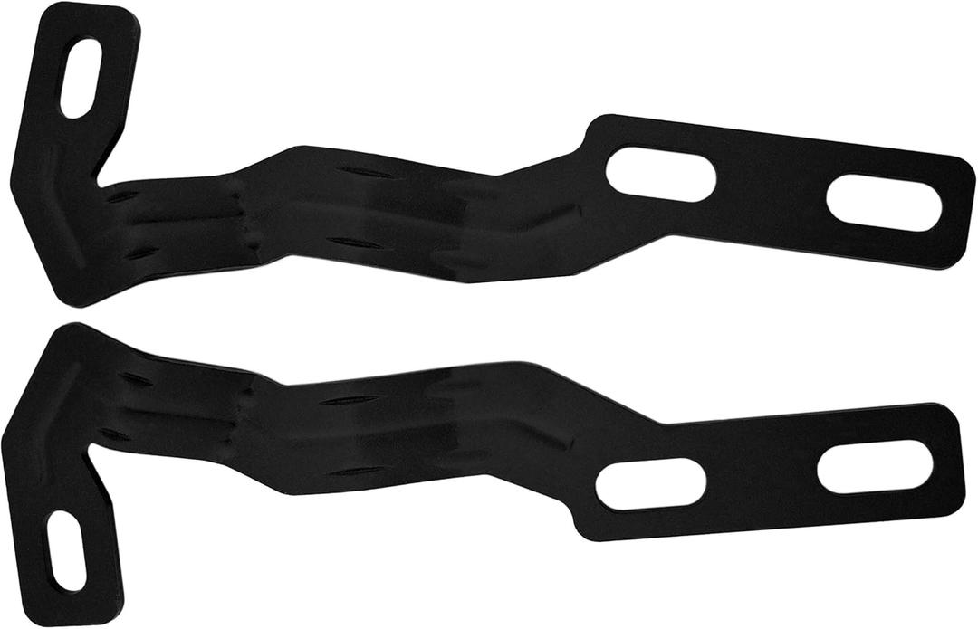 GS Power Engine Hood Hinge Ditch Brackets for mounting Auxiliary Off-Road LED Pod Work Light. Fit Between Hood & Cowl Panel at Windshield Base. Compatible with 2016-2020 3rd Gen Toyota Tacoma