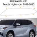 Black Window Trim for Toyota Highlander 2020-2026 Chrome Delete Blackout