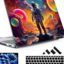 May Chen Case ONLY Compatible for 2024+ 13.8" Microsoft Surface Laptop 7 Windows PC with ARM CPU and AI-Powered Copilot+, Plastic Hard Shell Case with Keyboard Cover, Astronaut