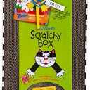 Petmate FATCAT Big Mama's Scratchy Box Cardboard Cat Scratcher, Catnip Toy Included