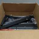 YATINEY Hall Tree, Coat and Shoe Rack, Entryway Coat Rack with 4-Tier Wooden Shoe Rack and 10 Hooks, Freestanding Hall Tree with Shoe Storage for Entryway, Hallway, Rustic Brown and Black MT09BR