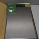 Cutting Boards for Kitchen - Food Grade Double Sided Pure Titanium& Bamboo Chopping Board with Handle, Slip resistant Non-toxic Charcuterie Board Housewarming Gifts (1611)