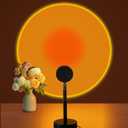 LED Sunset Lamp - Sunset Lights Night Lights LED Projector Floor Lamp Atmosphere Light Night Light for Bedroom Livingroom Party Bar Store, USB Charging