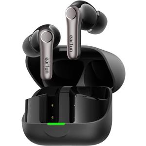 EarFun Air Pro 4+ Adaptive Noise Cancelling Wireless Earbuds, Qualcomm aptX Lossless, Dual Drivers, Translation Earbuds, Snapdragon Sound, 6 Mics AI Clear Calls, Hi-Res Sound, LDAC, Bluetooth 6.0, 54H