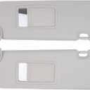 2Pcs Gray Driver and Passenger Side Sun Visor for Scion tC 2.4L 2005-2010