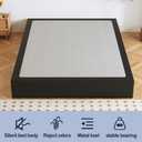 Arhomefurni 10 Inch High Profile King Box Spring, Heavy Duty Metal Frame Mattress Foundation with Fabric Cover, Easy Assembly, Noise-Free (10 Inch, King)