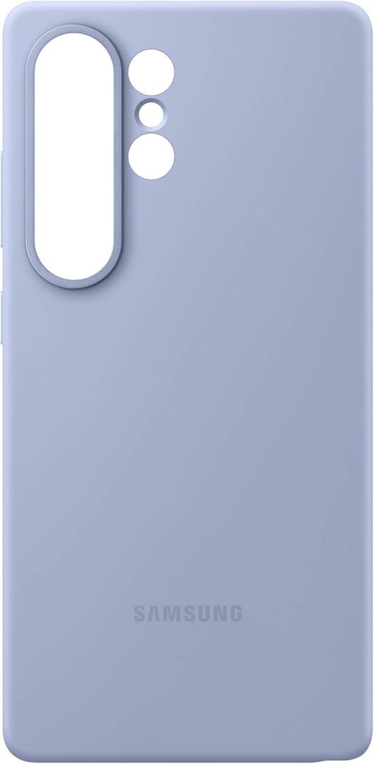 Samsung Galaxy S25 Ultra Silicone Phone Case, Protective Cover, Color Variety, Smooth Grip, Durable Design, Snug Fit, US Version, EF-PS938CLEGUS, Light Blue