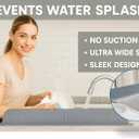 30 inch(75cm) Premium Kitchen Sink Silicone Water Splash Guard SIZE UPGRADE 30" and new package - NO Suction Cups, Ultra Wide 30" - Made in Korea (Ultra Wide Eco Gray)