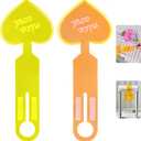 5 x 2pcs, Luggage Tags, Luggage Tag for Suitcase to Quickly Spot Luggage, Baggage Tag, Air Travel and Cruise Essentials Bag Tags with Name and Number, PVC Fluorescent Effect, Not Afraid of Losing (Universal size, Two Colors)