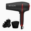 REVLON SmoothStay Coconut Oil Infused Hair Dryer with Diffuser & Concentrator - Ionic Ceramic Blow Dryer for Frizz Control, Shine, Smoothness & Volume, 1875W Lightweight Salon-Quality