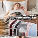 Heated Blanket Throw Size - Fast Warming with 6 Heat Settings & 4 Hours Auto-Off, Electric Throw Blanket for Couch, 50"x60", Grey