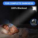 BKSAI Black Out Curtains Full-Frame Magnetic Blackout Shades No Drill Window Cover Blinds 100% Light Blocker Portable Removable for Bedroom RV Nursery Media Room Cortinas Blackout para Dormitorio