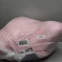 A Nice Night Faux Fur Reading Pillow Bed Wedge Large Adult Children Backrest with Arms Back Support for Sitting Up in Bed/ Couch for Bedrest, BabyPink