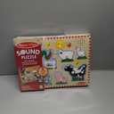 Melissa & Doug Farm Animals Sound Puzzle - Wooden Peg Puzzle with Sound Effects (8 pcs)
