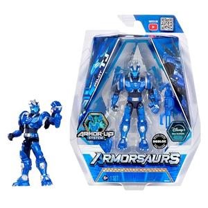 Armorsaurs Triceratops Pilot (TJ) Action Figure Toy, 3.75-Inch Poseable Figure with Interchangeable Armor Pieces and Transforming Weapon, Kids, Boy, Girls, Ages 6+