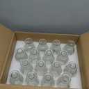 5.8 High Small Flower Vases - Set of 16 Clear Glass Bud Vases - Vintage Rustic Centerpieces for Weddings, Events & Home Dcor