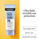 Neutrogena Ultra Sheer Dry-Touch Sunscreen Lotion SPF 70, Broad Spectrum, Water Resistant 80 Min, Oil-Free, Oxybenzone-Free, Non-Comedogenic, Matte Finish, Body Sunscreen, Travel Size 3 Fl Oz