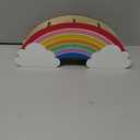 Bright Creations Rainbow Wooden Pen Holder for Desk Accessories, Cute School Supplies (12.6 x 5.04 x 2.32 In)