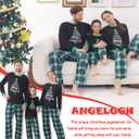 ANGELGGH Family Pajamas Matching Sets, Cute Christmas Printed 2 Piece Sleepwear, Holiday PJs Jammies for Couples/Women/Men (XL)