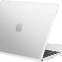 BlueSwan Anti-Cracking Hard Shell Case Compatible with MacBook Air 13 inch, M4 M3 M2 2025 2024-2022 A3240 A3113 A2681, Anti-Fingerprint Soft TPU Bumper PC Base for MacBook Air 13.6'', Frosted White
