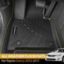 Naibeve Floor Mats for Toyota Camry 2012-2017 - All Weather for Toyota Camry Floor Mats Cargo Mat Trunk Cargo Liner Accessories