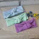 Girls' Organic Cotton Knotted Headbands Multi-Pack, 3-pack, One Size US