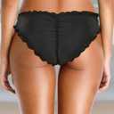 Tempt Me Women Twist Bikini Bottom Moderate High Cut Bathing Suit Bottoms Ruched Swimsuit Bottom Small