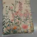 Wildflowers Placemats Set of 6,Floral Vintage Washable Linen Table Mats for Kitchen Dining,Indoor Outdoor Decor,12 x 18 Inches