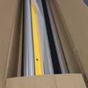 6" Rise Door Threshold Ramps for Doorways, Stable Yellow Edge, Aluminum Wheelchair Ramp for Home Steps, Adjustable Modular Entry Ramp for Scooters, Power Chairs, 880LBS Load Capacity
