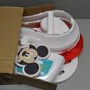 Bright Starts Disney Junior Mickey Mouse My Size Potty Training Toilet, Toddler Potty Chair with Flushing & Cheering Sounds, Removable Seat with Splash Guard & Handles, Ages 18+ Months, Up to 50 lbs