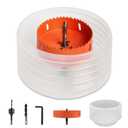 Storystore 4 1/8 Hole Saw for Recessed Lights,Hole Saw Kit with Dust Bowl, Drill Bit for Wood Metal Plastic,Bi-Metal Drywall Saw, Hole Cutter for Clean and Precise Cuts