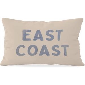 Blue Coastal Throw Pillow Cover 12x20, Coastal Room Decor, Blue Dorm Decor, Coastal Preppy Trendy Retro East Coast Coquette Decor for Girls Room College Sofa Couch