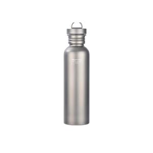 25oz Titanium Water Bottle, Ultralight Single Wall Titanium Flask for Boiling Water, Leakproof Sports Bottle for Camping, Hiking, Cycling & Outdoor Use