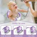 Baby Bath Seat for Babies 5-10 Months & up Non-Slip Toddler Bath Seats for Sitting Up Infant Bathtub Chair with Suction Cups and Soft Cushion for Baby Shower Tub Seat
