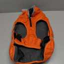 QBLEEV Warm Dog Coat Reflective Dog Jacket, Waterproof Dog Winter Coat Turtleneck Dog Clothes for Cold Weather, Thick Fleece Dog Snowsuit Christmas Dog Vest Pet Apparel for Small Medium Large Dogs M (Orange)