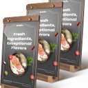 3Pack Acrylic Sign Holders 8.5 x 11 with Walnut Wood Base, Tabletop Clear Commercial Display Stand for Menu, Poster, Flyer, Table Paper Frame for Restaurant/Office/Coffee Shop Store Bar/Wedding/Hotel
