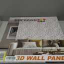 STICKGOO Wave Wall Panels for Interior Wall Decor, White 3D Wall Panels Accent Wall, Paintable 3D Wall Decor Covering Panels for Living Room Bedroom, Pack of 12 Tiles
