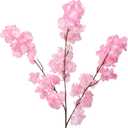 Daifunli 6 Pcs Artificial Cherry Blossom Branches Silk Fake Cherry Blossom Flowers 43 Inch Faux Stems for Spring Home Decor, Table Centerpieces, Wedding Bouquets(Deep Pink,Classic)