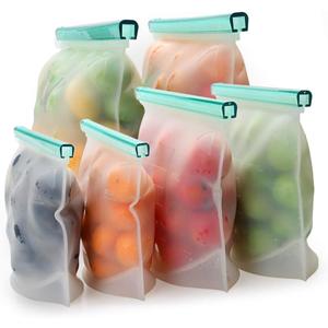 【Upgrade】Cadrim Reusable Extra Thick Silicone Food Storage Bags - 6 Packs Zipper Freezer Bags For Marinate Meats Sandwich, Snack, Cereal,Fruit Meal Prep, Leakproof, Dishwasher-Safe Lunch Storage Bags