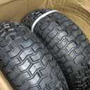 2-Pack 16 x 6.50-8 Riding Lawn Mower Tire with Rim, 3/4" or 5/8'' Bushing, 16 Inch Tire Assembly for Garden Tractor.3"-6''Offset Hub. (16 x 6.5-8 Tube Type,3" Offset Hub,Fit Most John Deere)