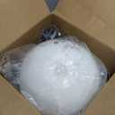 Floor Lamp, LED Standing Lamps with White Plastic Shade, Black Modern Torchiere Floor Lamp, Tall Lamps for Living Room Dorm, Bulb not Included